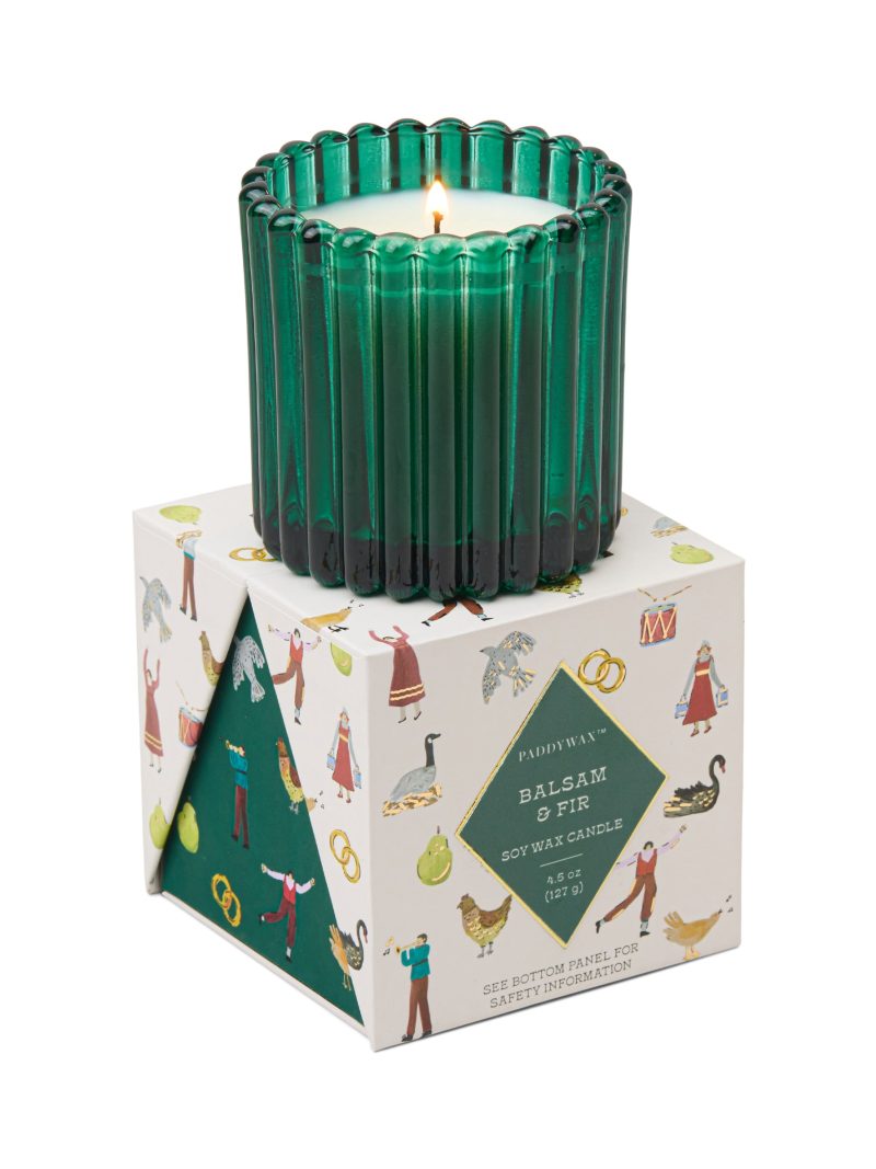 Balsam & Fir 4.5-oz Soy Wax Holiday Candle, Gift Boxed