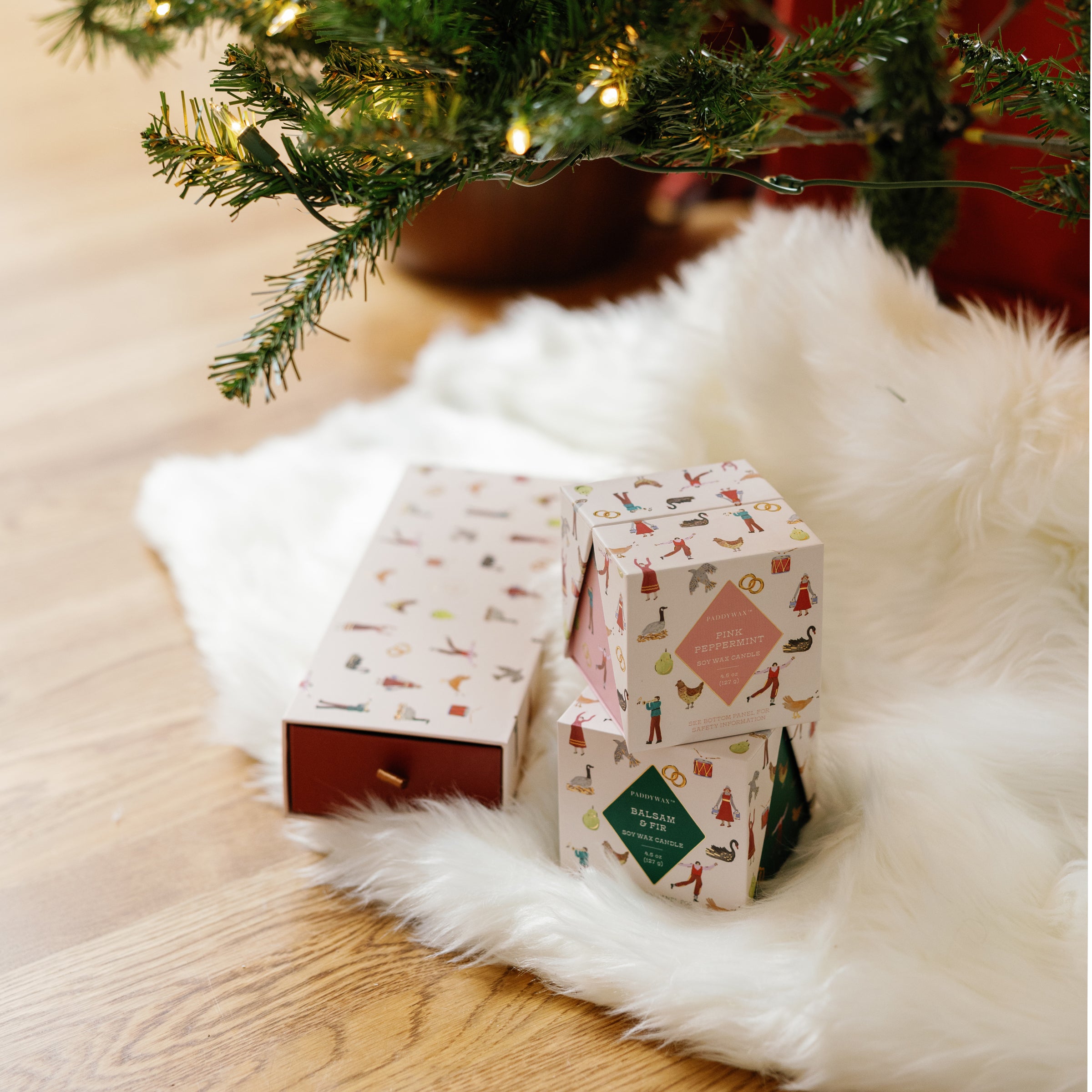 Pink Peppermint 4.5-oz Soy Wax Holiday Candle, Gift Boxed